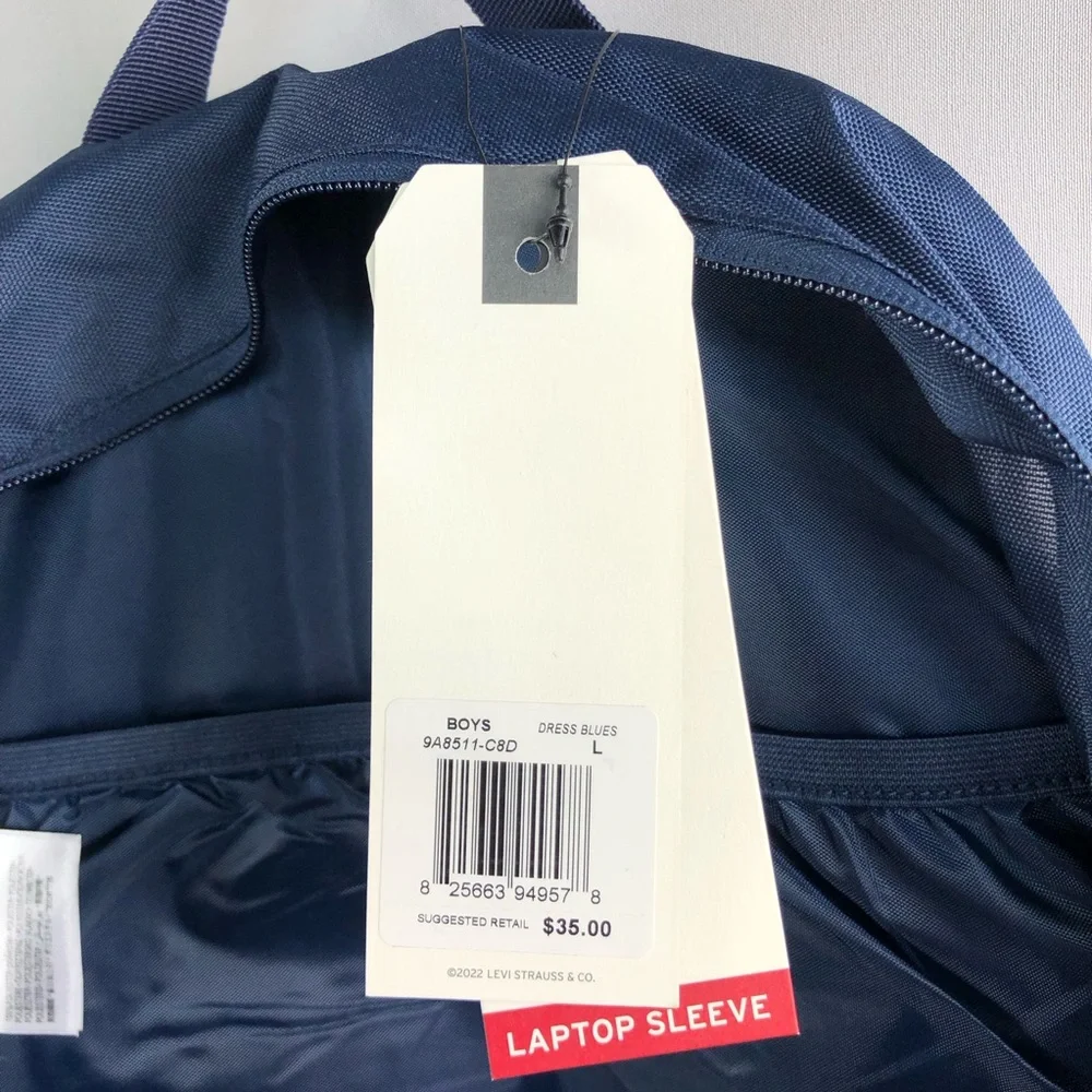 Levi's Boy’s Navy & Royal Blue Backpack with Pencil Pouch